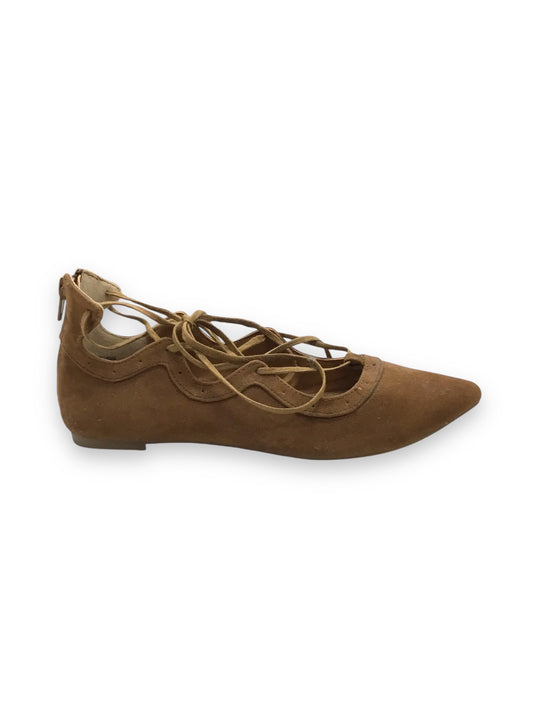 Shoes Flats Ballet By Clothes Mentor In Tan, Size: 7