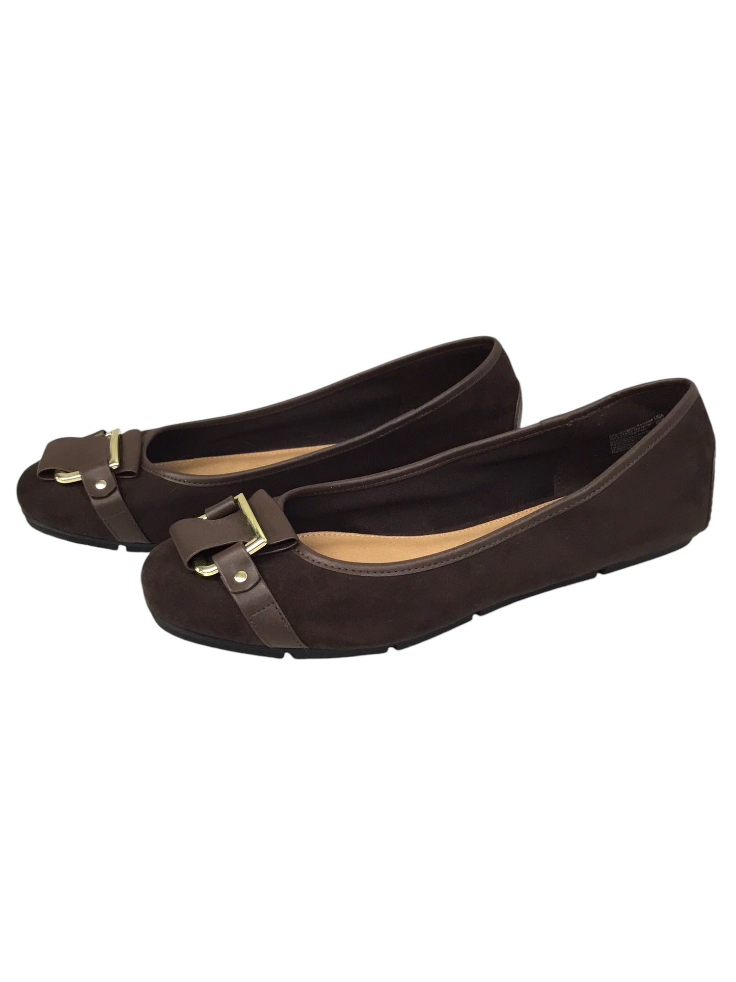 Shoes Flats By Christian Siriano In Brown, Size: 8.5