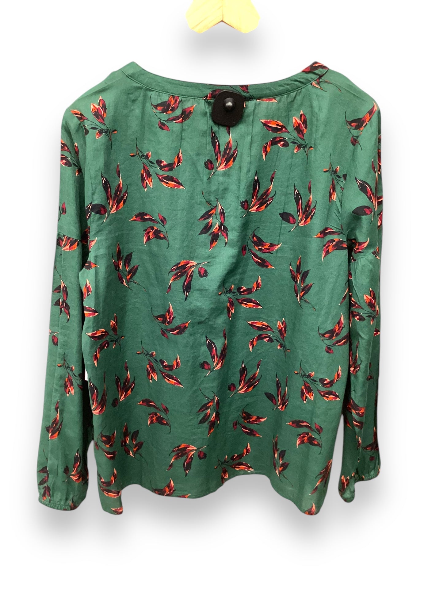 Top Long Sleeve By Sonoma In Green, Size: L