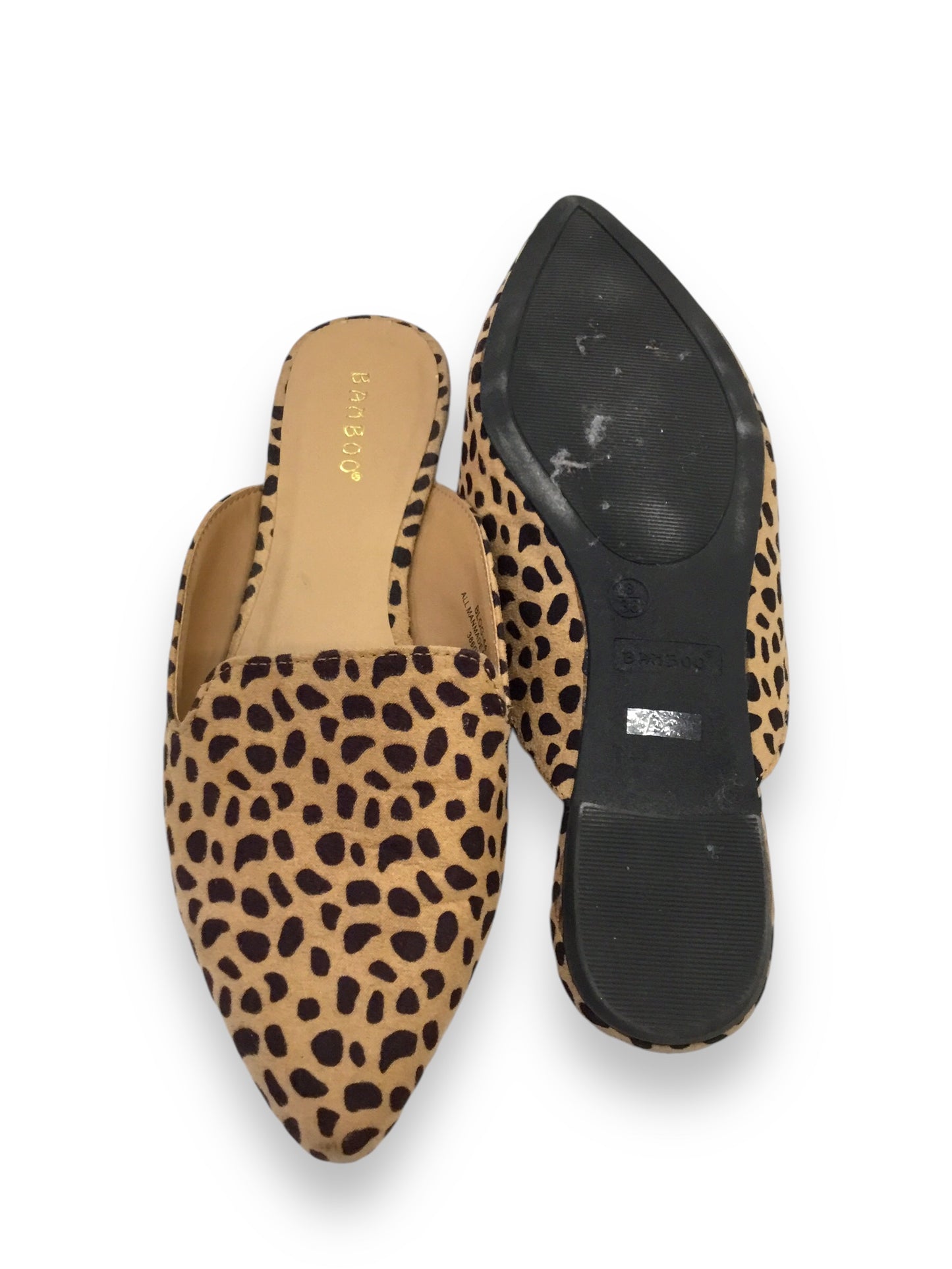 Shoes Flats Espadrille By Bamboo In Animal Print, Size: 8