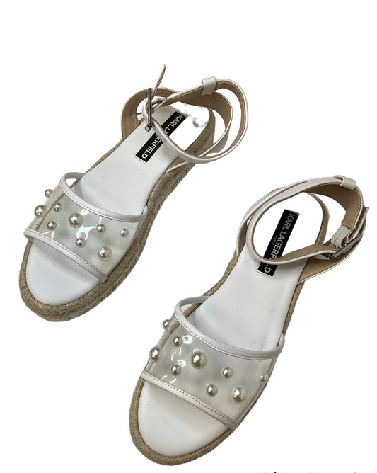 Sandals Heels Block By Karl Lagerfeld  Size: 7.5