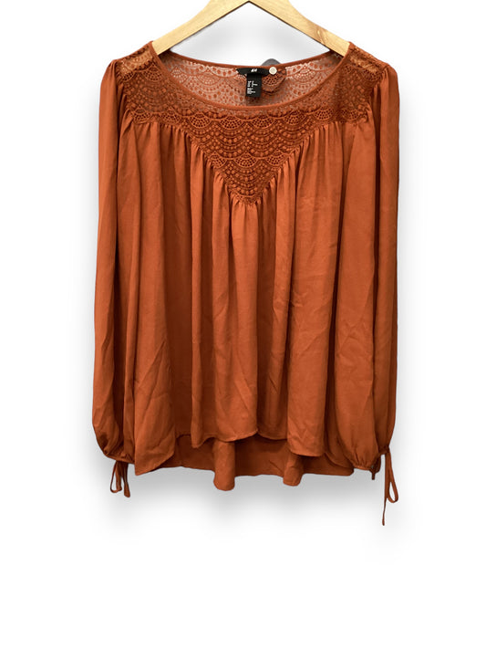 Blouse Long Sleeve By H&m  Size: L