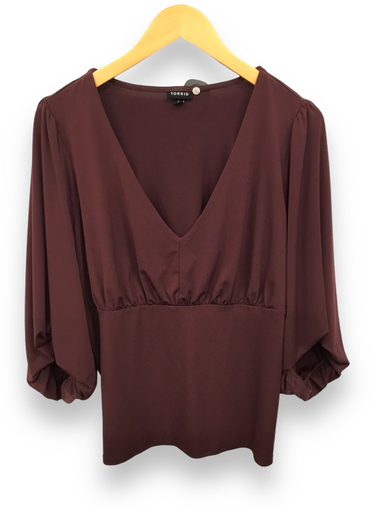 Top 3/4 Sleeve By Torrid  Size: 2x