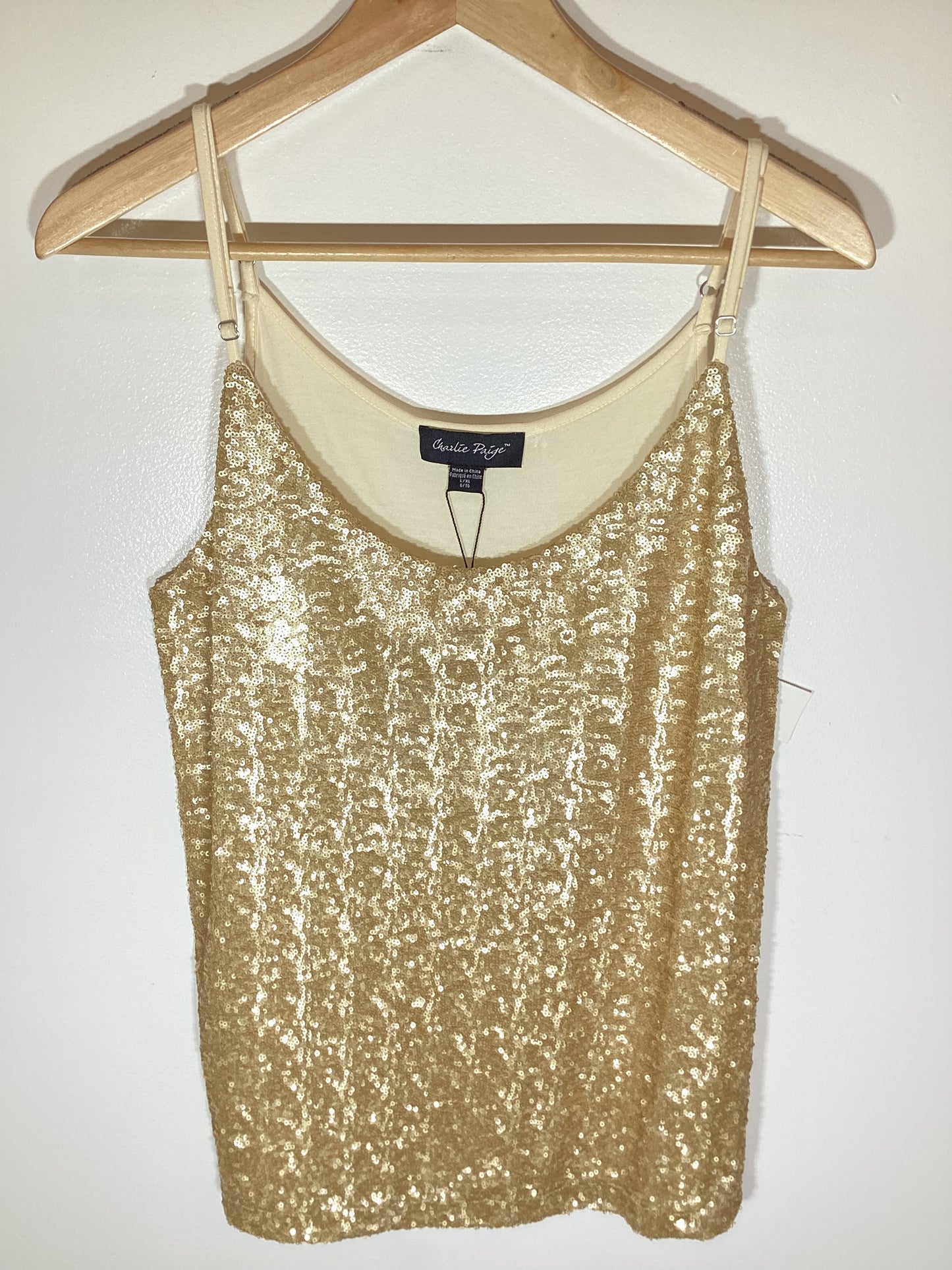 Top Sleeveless By Charlie Paige  Size: L